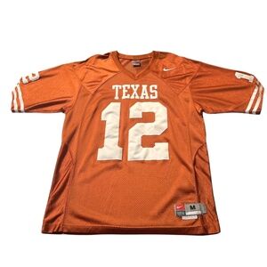 Team Nike Texas Longhorns #12 Colt McCoy Burnt Orange Football Jersey M